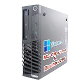 【整備済み品】レノボ デスクトップPC M73 / Win 11 Pro/MS Office H&B 2019 / Core i5-4590 / wajunのWIFI/Bluetooth/DVD-RW / 8GB / 512GB SSD