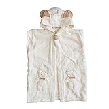 日本製　オーガニックコットン　くまさんのふかふかパイルのバスポンチョ　Amorosa mamma　アモローサマンマ