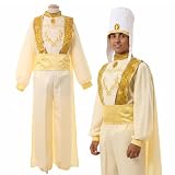 [monoii] アラジン コスプレ 大人 アラブ 王様 コスチューム ハロウィン アラビアン アリ王子 仮装 衣装 S M L XL d479-2