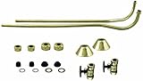 Westbrass Brass Double Offset Bath Supply Lines with 1/2 in. Comp Valves [並行輸入品]