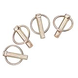 INCREWAY リンチピン, 7/16 x 1-3/4-Inch, イエロー亜鉛メッキ,4 個