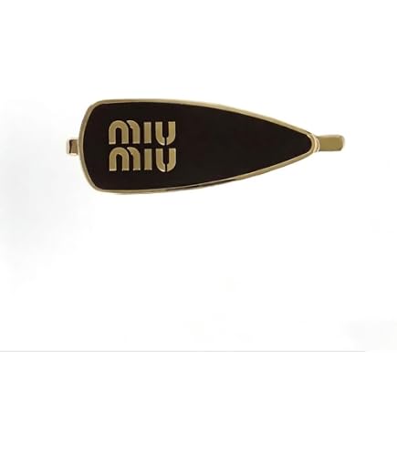 Amazon.co.jp: (ミュウミュウ)MIU MIU エナメルメタル ヘアクリップ