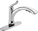 Delta Faucet 4353T-DST Linden Single Handle Pull-Out Kitchen Faucet with Touch2O Technology, Chrome 