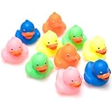 Mini Neon Rubber Ducks [並行輸入品]