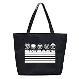 韓流グッズ ファッション BIGBANG 可愛 VIP GD TOP SOL VI D-LITE MADE ビッグバン バッグ ハンドバッグ (ブラック)