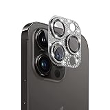 iPhone 15 Pro 用/iPhone 15 Pro Max 用 カメラ保護ガラスフィルム カメラレンズ保護カバー アルミニウム合金＋強化ガラス製 カメラカバー キズ防止 露出オーバー防止 耐衝撃 防塵 防滴 薄型 3D全面保護 【1枚】 ブラック iPhone 15 Pro 対応/iPhone 15 Pro Max 対応 カメラガラスフィルム