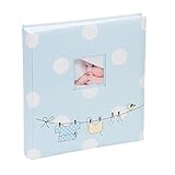 Kenro Baby Boy Polka Dots Memo 200 6x4'' Photo Album Blue [KB105UE] by Kenro
