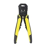 ワイヤーストリッパー210ＭＭ　ケーブルプライヤー　圧着プライヤ　精密なツール 自動調整　　イエロー