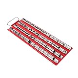 P Prettyia プロ仕様　ソケットホルダーラック　80個用　ソケットトレー　1/2-1/4-3/8"ソケット対応　