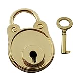IPOTCH 高品質　ジュエリーボックス　南京錠　ミニロック　全2色選べる　　 - ゴールド