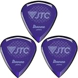 【3枚セット】Ibanez アイバニーズ JTC1R-AMT/紫 新素材 Tritan 高耐摩耗性 ラバーグリップ 滑り止め ギター ピック 2.5mm