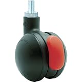 SAMSONG CASTER SAMSONG デザイン双輪キャスター「Bola」黒 ネジ 自在ストッパー付 5 BOLA-TS-50-BK