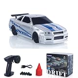 wheelfun 1/43 RCレーシングカー R34 ラジコン 高速ドリフトビークル 4Wd RTR ミニカー おもちゃ 2.4G ラジオバッテリー ギフト ホビーグレードモデル