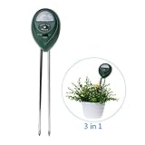 linlinkk 3 in 1 土壌のPH、照度、水分検定 土壌測定器 土壌酸度、照度、水分計 土壌測定メーター 土壌 テスター 多機能 電池不要 屋内、屋外、農業、栽培、家庭菜園など適用
