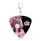 KMNZ 描き下ろしイラスト LIZ ギター演奏ver. ピック型BIGアクリルキーホルダー