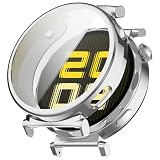 RUIIOCVKK for HUAWEI WATCH GT 5 41MM ケース スマートウォッチ 全面保護 TPU メッキ 脱着簡単 タッチ感度いい 耐衝撃性 落下防止 HUAWEI WATCH GT5 41MM 保護カバー (シルバー+クリア)