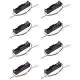 サムコス バッテリーホルダー 1.5V リード線付き プラスチック製 電池ボックス （8個入り）