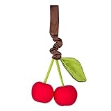 Apple Park Organic Cherry Stroller Toy - Red [並行輸入品]