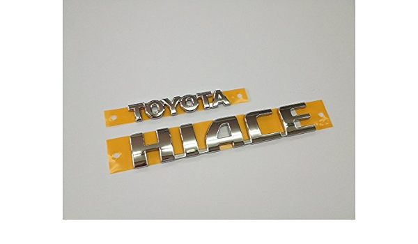 Amazon H0系 トヨタハイエース 輸出仕様純正リアエンブレム Toyota Hiace 車 バイク 車 バイク