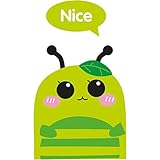 子供のベッドルームのために[グリーン昆虫]ライトスイッチおかしいウォールステッカー・壁用シール、10個入りは、