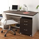 薄型シンプル パソコンデスク W1200 ハイタイプ ホルムアルデヒド対応 PCデスク PC-6012H-BR