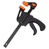 KKmoon 木工 F型クランプ 6インチ クイックラチェット グリップ リリース 押し合い 固定 木材 トリガークランプ プレートハンドラチェット