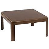 山善(YAMAZEN) 家具調和洋風こたつ(継脚付)(80正方形) ブラウン SKY-F802H(MB)