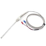 uxcell　熱電対センサー 熱電対　　10cmプローブ長さ フレキシブルスプリング　 2m長さ