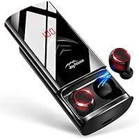 【2019革新デザイン 260時間再生 最新Bluetooth5.0+EDR搭載】 Bluetooth イヤホン LEDディスプレイ Hi-Fi 高音質 3Dステレオサウンド 6000mAh大容量充電ケース付き 完全ワイヤレス イヤホン 自動ペアリング 両耳 左右分離型 AAC8.0/CVC8.0ノイズキャンセリング対応 ブルートゥース イヤホン IPX7防水 音量調整 両耳通話 技適認証済/Siri対応/iPhone/iPad/Android対応