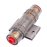 uxcell　AGUヒューズホルダ　自動車用　ミニANL　8/10ゲージ電源線　電子部品　20A