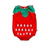 エルフ ベビー(Fairy Baby)ベビー服 イチゴ着ぐるみ 果物ロンパース 記念写真 寝相アート用 size73