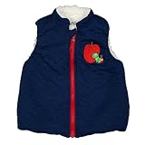 アスナロ（ジャケット・ウインドブレーカー） ERIC CARLE はらぺこあおむし ベスト ベビー 男の子 ボア ニットキルト80 ネイビー