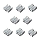 waves 8個 アルミ ヒートシンク 11x11x5mm 3M 8810 熱伝導テープ付き