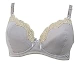 ローズマダム rosemadame 授乳ブラ マタニティ ハーフトップ ウィンドウオープン ノンワイヤー ゆるらく 綿素材 (LL, グレー) 112-0...