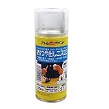 アトムハウスペイント 水溶性つや出しニススプレー 120ML クリヤー