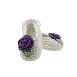 MLA-BABY-013 Purple Flower Baby Shoes