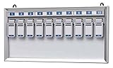 キーボックス 壁掛け 10本用 マグネット式 ホワイトボード マーカータイプ NKY-1