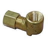 ジョーンズStephens Corporation c74078lf Lead free3 / 8 " x 1 / 2 " 90度真鍮圧縮X女性エルボ、スモール、