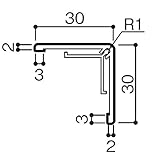 大建工業 レセプトベーシック 壁パネル用 出隅 オフブラック WL90-B21MK