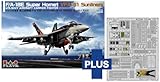 プラッツ 1/72 アメリカ F/A-18E スーパーホーネット VFA-81 サンライナーズ エッチングパーツ付属 プラモデル AE-45 (飛行機)