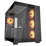 COUGAR FV150 RE Black 120mm ARGB PWMファン4基標準搭載ピラーレスミドルタワーケース [CGR-5KA1B-RGB-J]