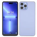 3Gロック解除されたスマートフォン、Android12 I14ProMax、6.6インチフルHDスクリーン、6 128GB、5000mAhバッテリー急速充電、5MP 13MPカメラ、スマート10コアプロセッサ、デュアルSIM (紫の)