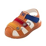 neartime子供靴、幼児用ベビー男の子Hollowレザー滑り止め靴ソフトソールビーチSingle Starスニーカー Age: 4.5-5T ブラック