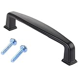 1個入り プルハンドル 取っ手 取手 プルノブ ドアハンドル キッチン 食器棚 クローゼット 家具 引き出し プル ノブ ネジ付き ブラック S