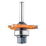 CMT 822.324.11B 3-Wing Slot Cutter with Bearing and Arbor, 3/32-Inch Cutting Length and 1/2-Inch Sha