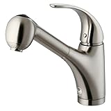 VIGO Alexander Single Handle Pull-Out Spray Kitchen Faucet, Stainless Steel [並行輸入品]