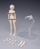 [TOYBARJAPAN] 1/12 アクションフィギュア 用 86TOYS T86-ST パール美白肌 漫画アニメ風 女性素体ボディと未塗装ヘッドと拳手セット (T86-ST03-Aラージバスト)