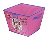 Disney Minnie Mouse Stackable Storage Bin, 10' x 12.5' x 13' [並行輸入品]