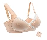 iLoveSIA (アイラブシア) マタニティ ブラジャー クロスオープン ノンワイヤー ブラカップ付 オレンジ LL(XXL実物サイズタグ)