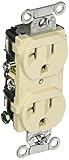 Hubbell CRF20OW Duplex Receptacle Common Ground 20 amp 125V 5-20 R Office White (Pack of 10) [並行輸入品]